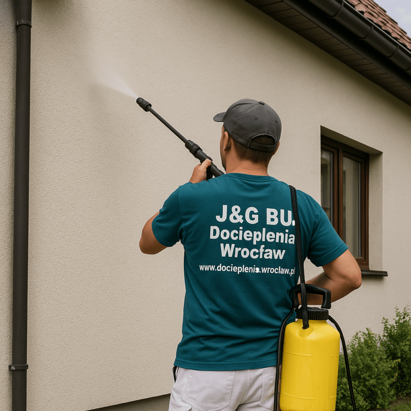 Mycie elewacji myjką ciśnieniową