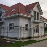 przygotowana ściana pod strukturę